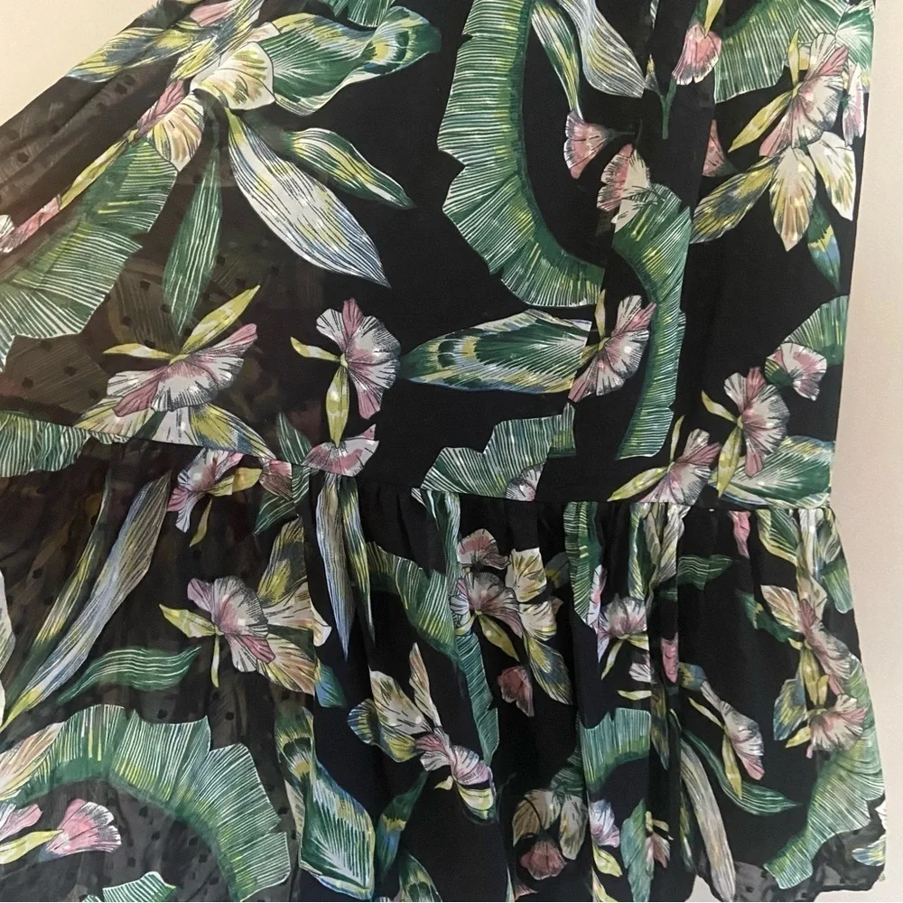 New! Stella and dot Lizzie smocked botanical floral midi dress nwt 13863_15
